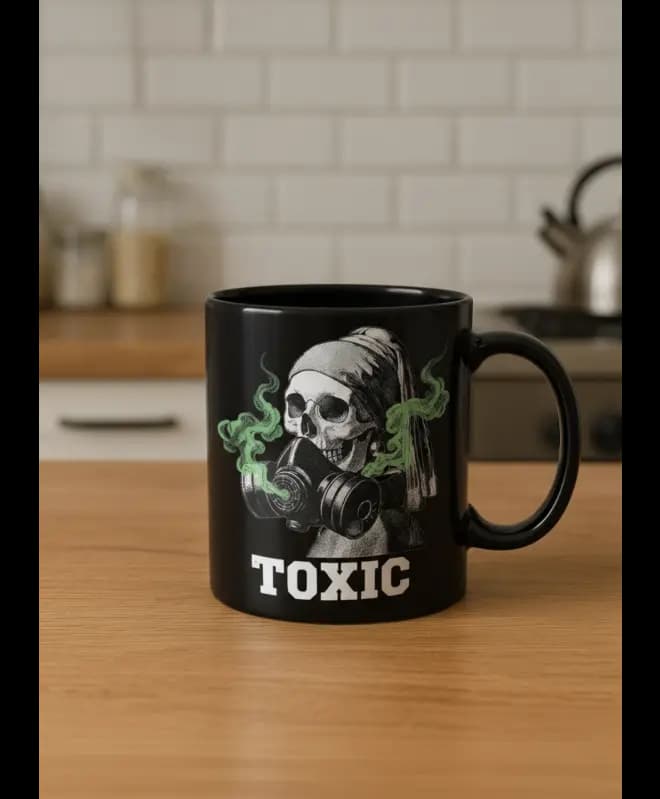 Кружка с AI-дизайном Toxic