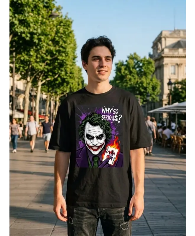 Футболка с AI-дизайном Joker